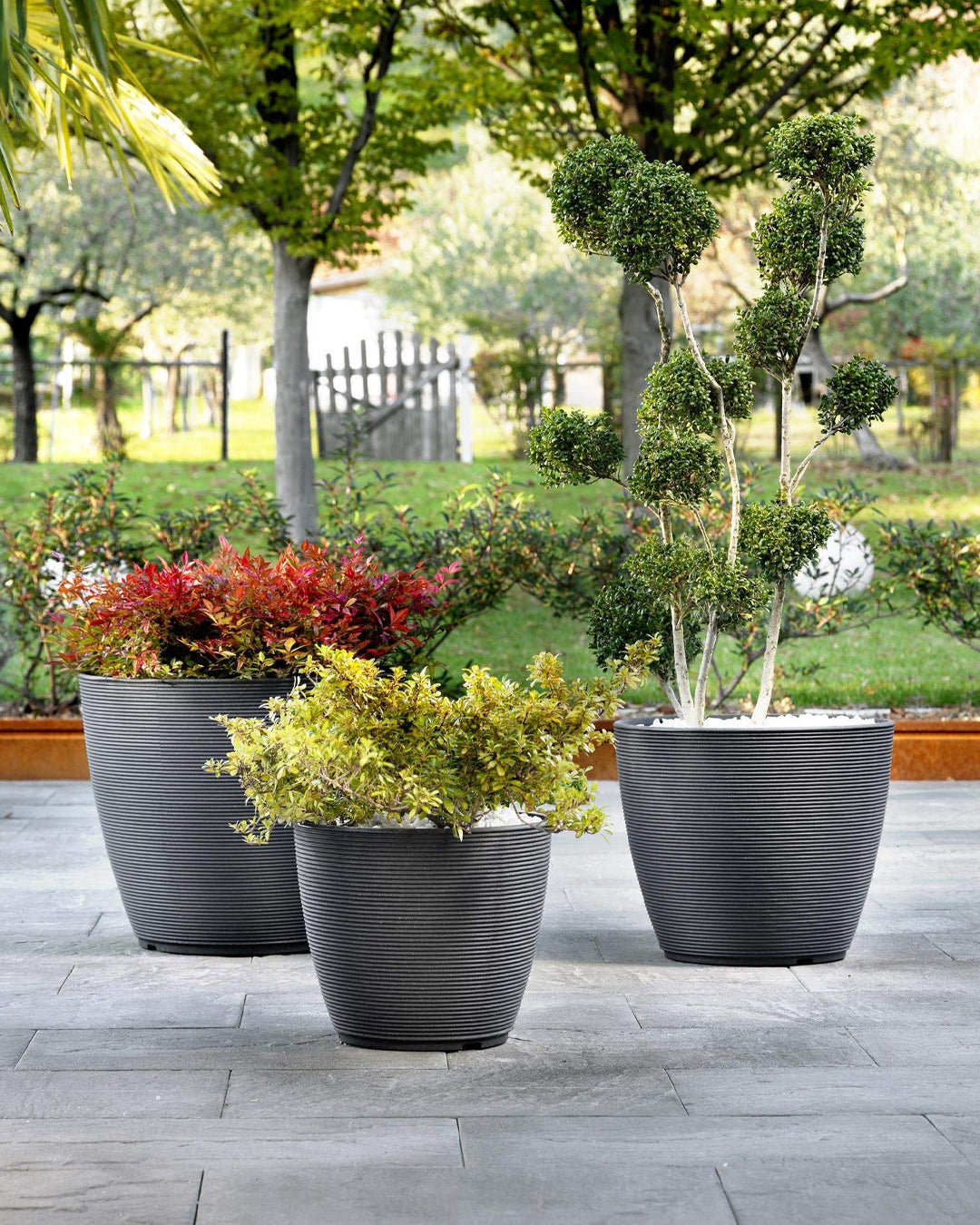 Ring 48 Antrasit Plastik Saksı