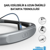 Şarjlı LED Boyun Okuma Lambası Gri
