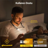 Şarjlı LED Boyun Okuma Lambası Gri