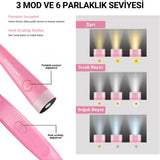 Şarjlı LED Boyun Okuma Lambası Pembe