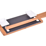 Seshu 10 Parça Sushi Seti Kahverengi - Taşev doğal taş 42x35 cm tabla