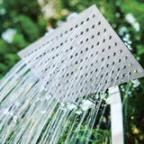 Showerpoint bronz bahçe duşu 220 cm - üçgen form sıcak soğuk su ayarlanabilir başlık