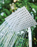 Showerpoint bronz bahçe duşu 220 cm - üçgen form sıcak soğuk su ayarlanabilir başlık