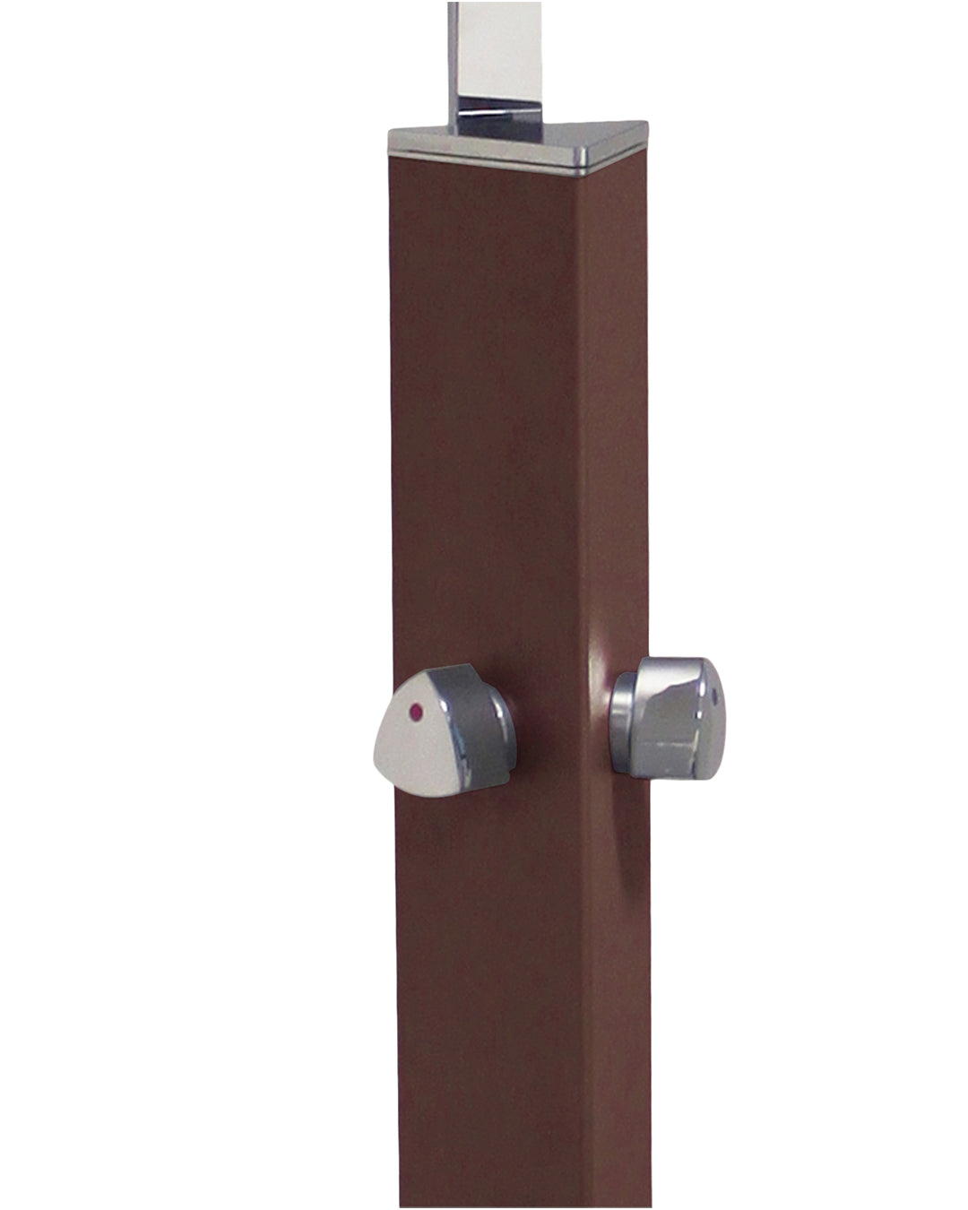 Showerpoint bronz bahçe duşu 220 cm - üçgen form sıcak soğuk su ayarlanabilir başlık