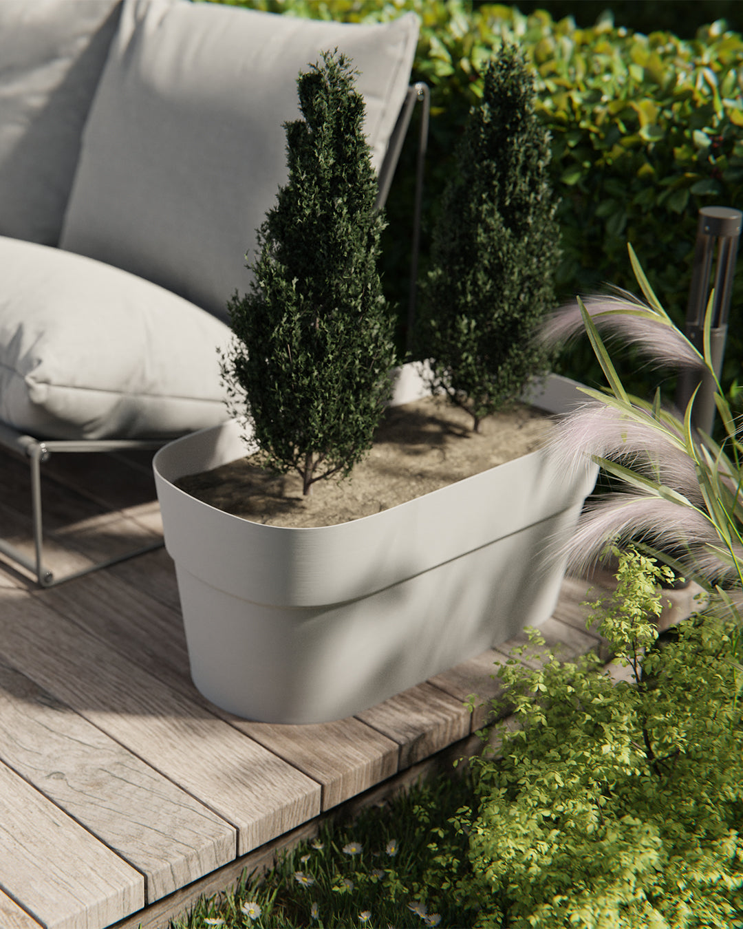 Sirio 78 Plastik Saksı Siyah