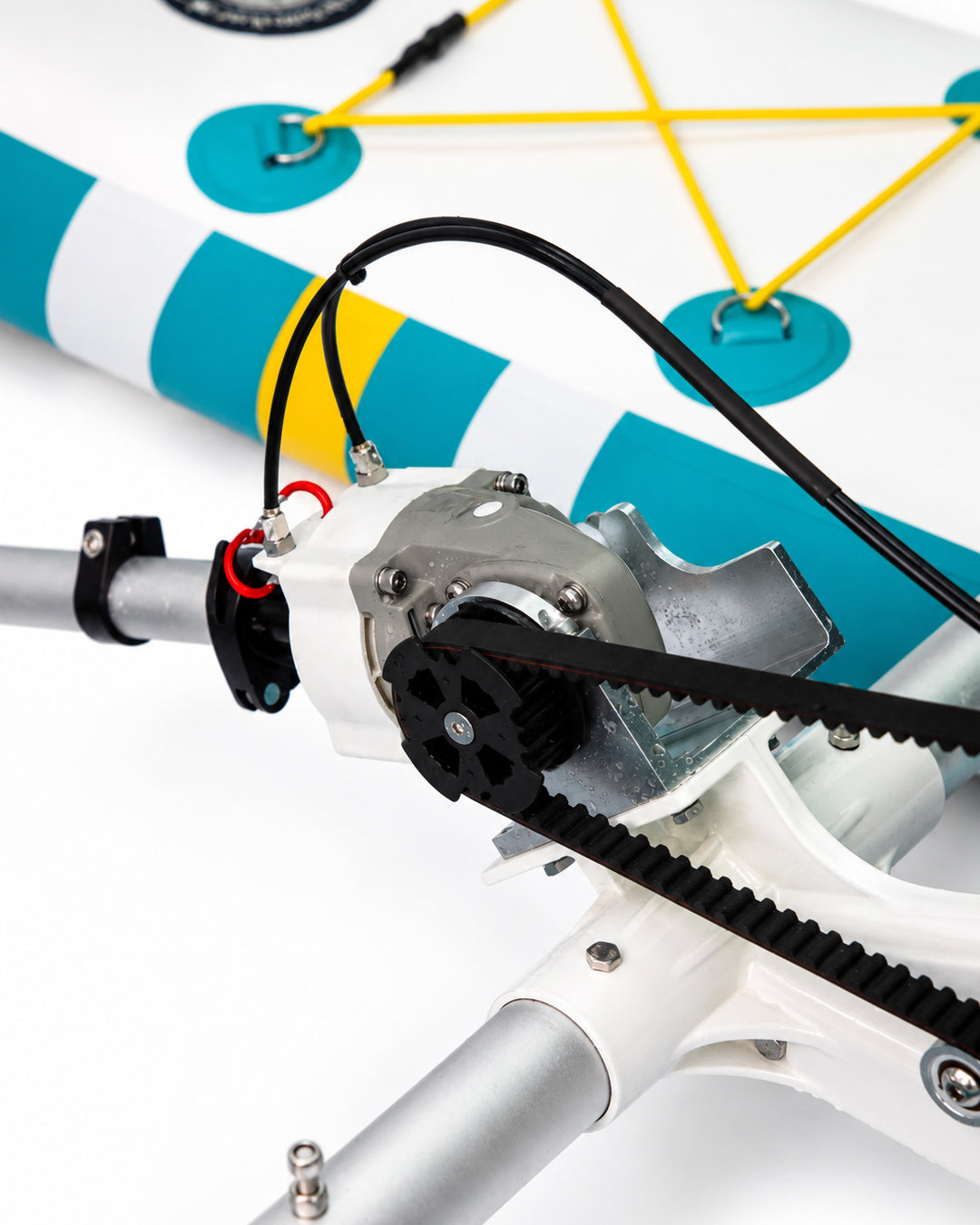Şişme deniz bisikleti seti pedallı water bike JBL Grip hoparlör ve Intex Flamingo deniz yatağı hediyeli
