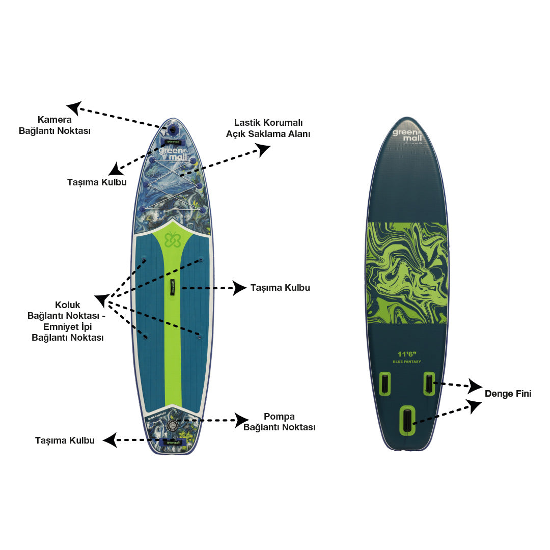 Skylights Yoga Paddle Board / Sup Board 350 cm