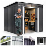 Smart Store Large Metal Bahçe Depolama Kulübesi
