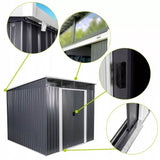 Smart Store Large Metal Bahçe Depolama Kulübesi