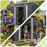 Smart Store Large Metal Bahçe Depolama Kulübesi