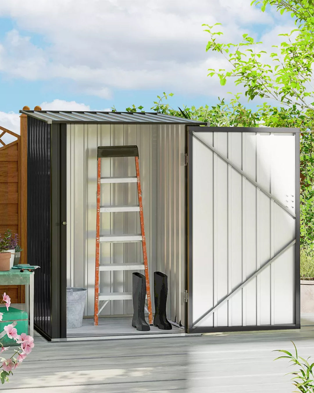 Smart Store Metal Bahçe Dolabı Antrasit