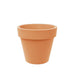 Terracotta renkli Standart One 50 plastik saksı.