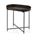 Standlı Oval Tepsili Sehpa Mat Siyah 56 cm - Aras Metal çıkarılabilir tepsi