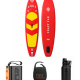 Starter Set – Crazy Fan Sarı Kırmızı Şişme SUP Board / Paddle Board 320 cm
