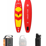 Starter Set – Crazy Fan Sarı Kırmızı Şişme SUP Board / Paddle Board 320 cm