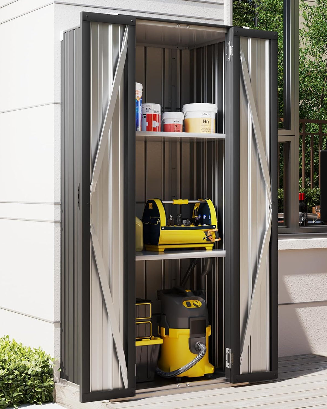 Stormax Metal Bahçe Dolabı Antrasit