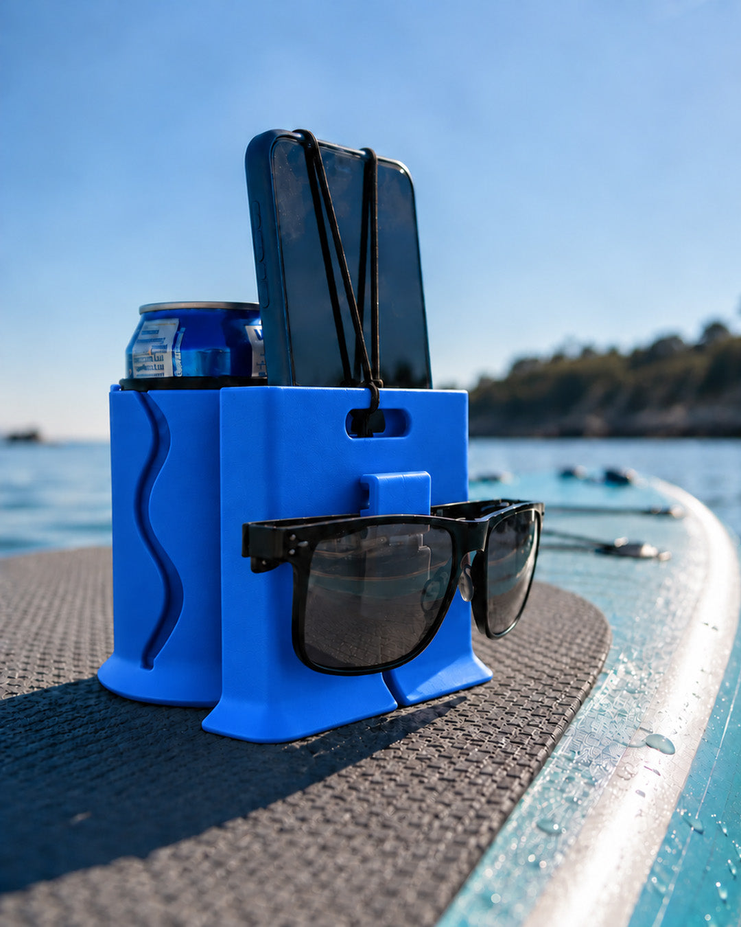 SUP Board Telefon, Gözlük ve İçecek Tutucu Mavi