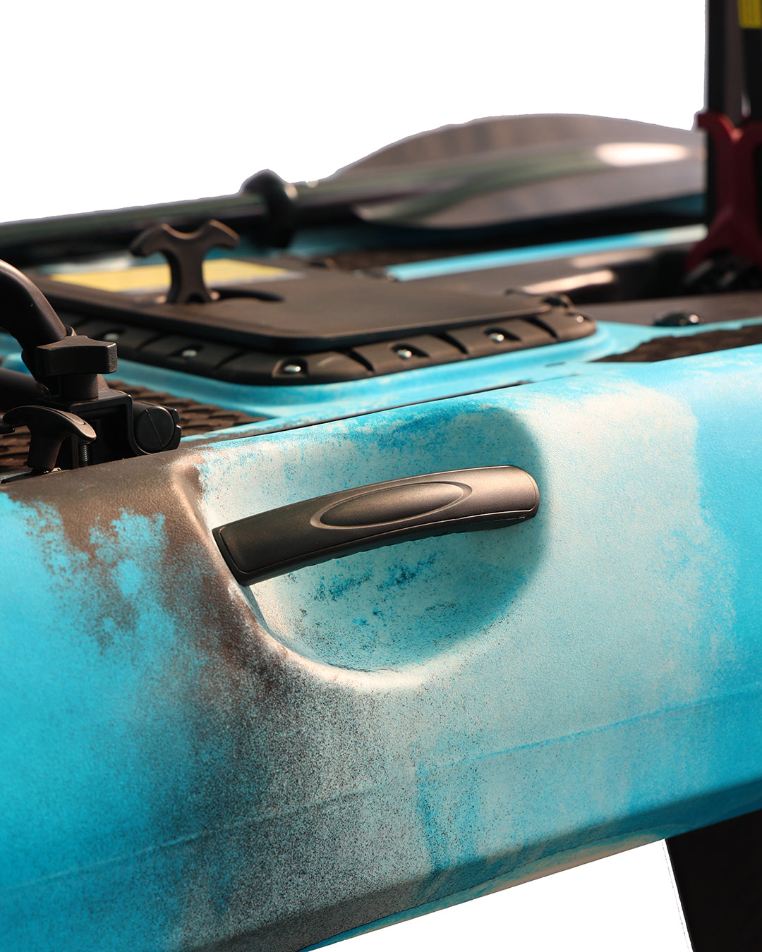 Sup Pro Tek Kişilik Pedallı Balıkçı Kanosu Mavi Kamuflaj