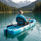 Sup Pro Tek Kişilik Pedallı Balıkçı Kanosu Mavi Kamuflaj