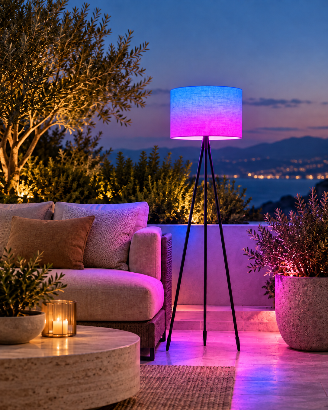 Tamboury Kablosuz RGB LED Lambader