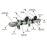 Tango Balıkçı Kanosu Yeşil-Beyaz-Turuncu