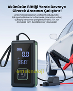 HARVOX ST08022 Akü Takviye + Lastik Kompresörü 8000mAh
