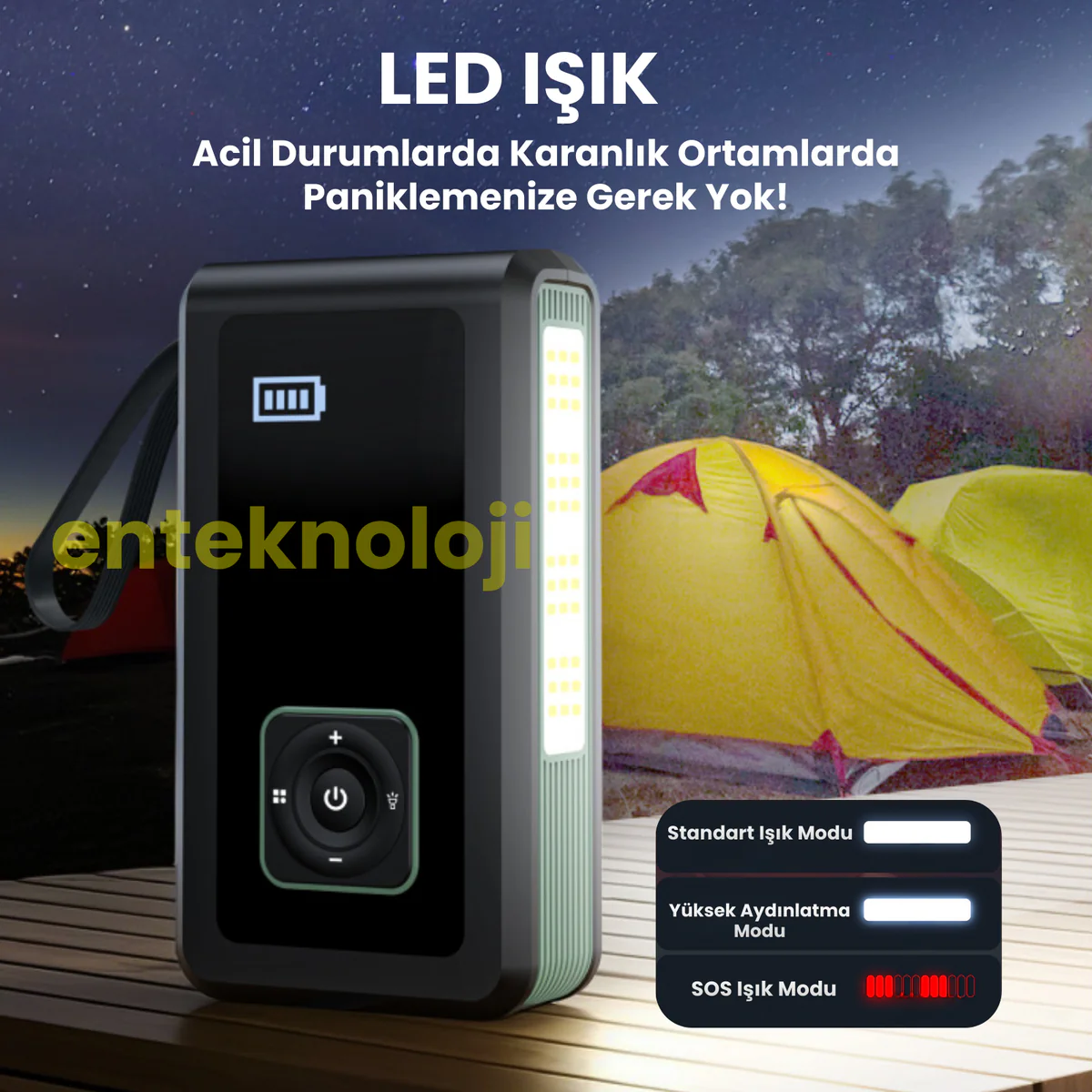 HARVOX ST08022 Akü Takviye + Lastik Kompresörü 8000mAh