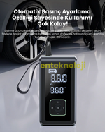 HARVOX ST08022 Akü Takviye + Lastik Kompresörü 8000mAh