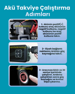 HARVOX ST08022 Akü Takviye + Lastik Kompresörü 8000mAh