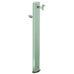 Colortap 100 cm pastel yeşil totem oval bahçe çeşmesi, krom musluk ve hortum askısı detaylı metal gövde.