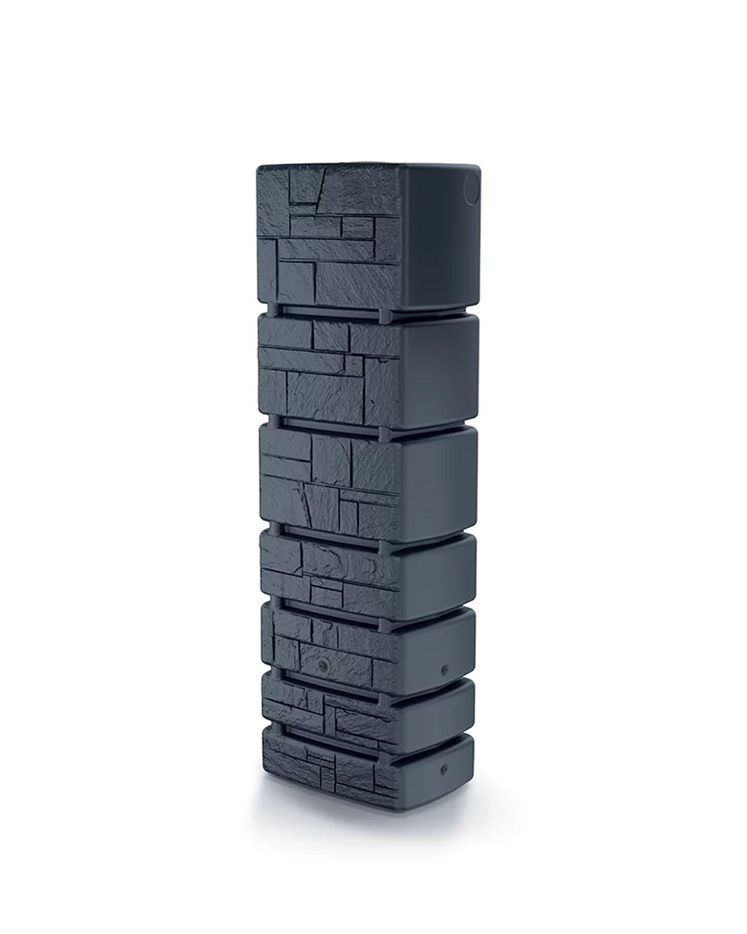 Tower Stone Yağmur Suyu Deposu 350 L 57.5x38.4x180 cm antrasit taş dokulu - bahçe sulama