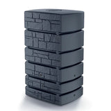 Tower Stone Yağmur Suyu Deposu 500 L 77.5x58.3x130 cm antrasit segmentli gövde - bahçe