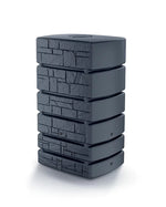 Tower Stone Yağmur Suyu Deposu 500 L 77.5x58.3x130 cm antrasit segmentli gövde - bahçe