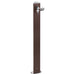 Colortap 100 cm bronz Triangle üçgen bahçe çeşmesi, krom musluk ve hortum askısı detaylı metal gövde.