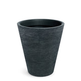 Tubra Plastik Saksı Koyu Granit Doku