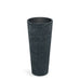 PROSPERPLAST 48x105 cm Tubra Slim koyu granit yatay çizgili dokulu yüksek plastik saksı.