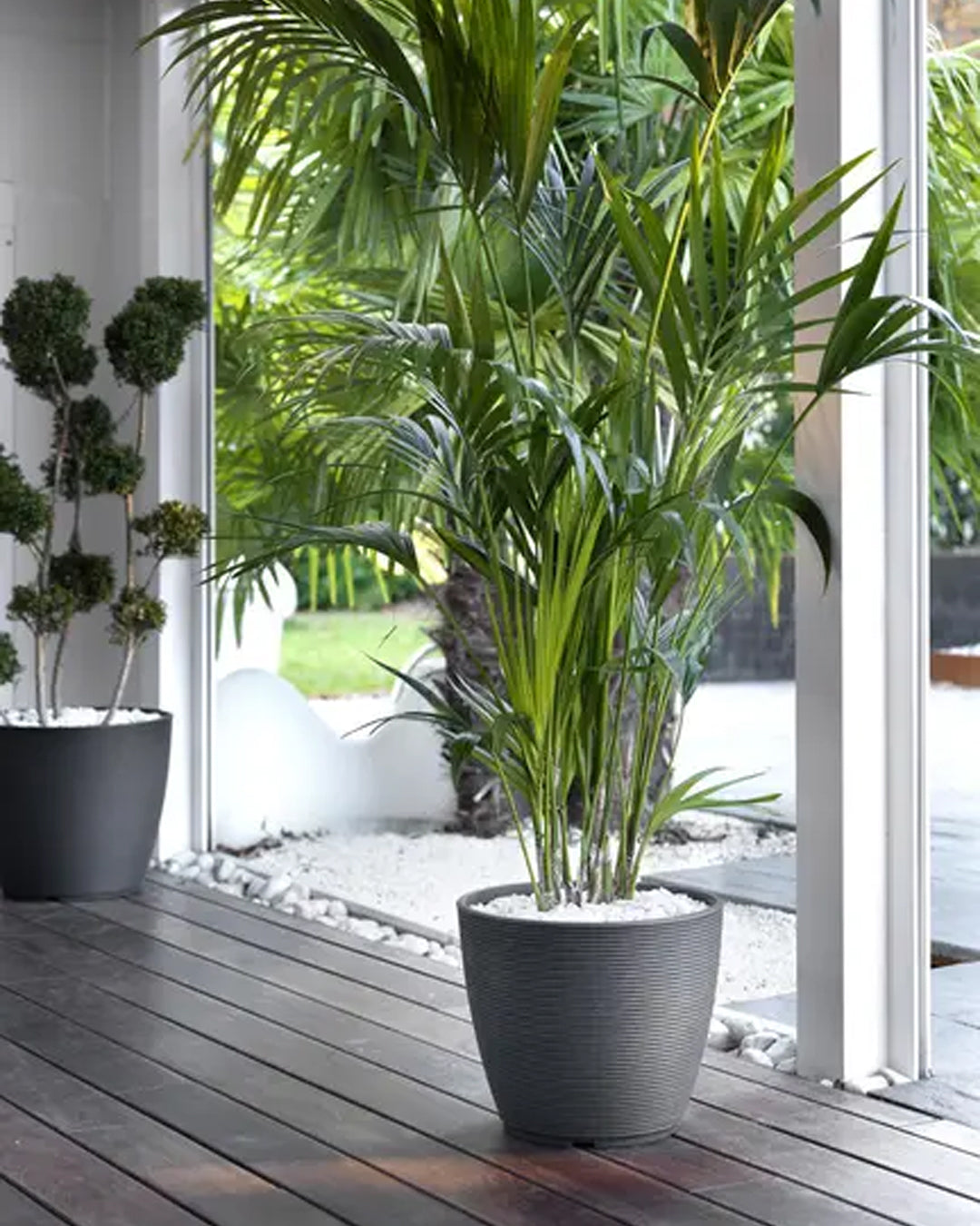 Urban Ring 48 Plastik Saksı Beyaz