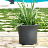 Vaso Flora Classic 45 Plastik Saksı Antrasit