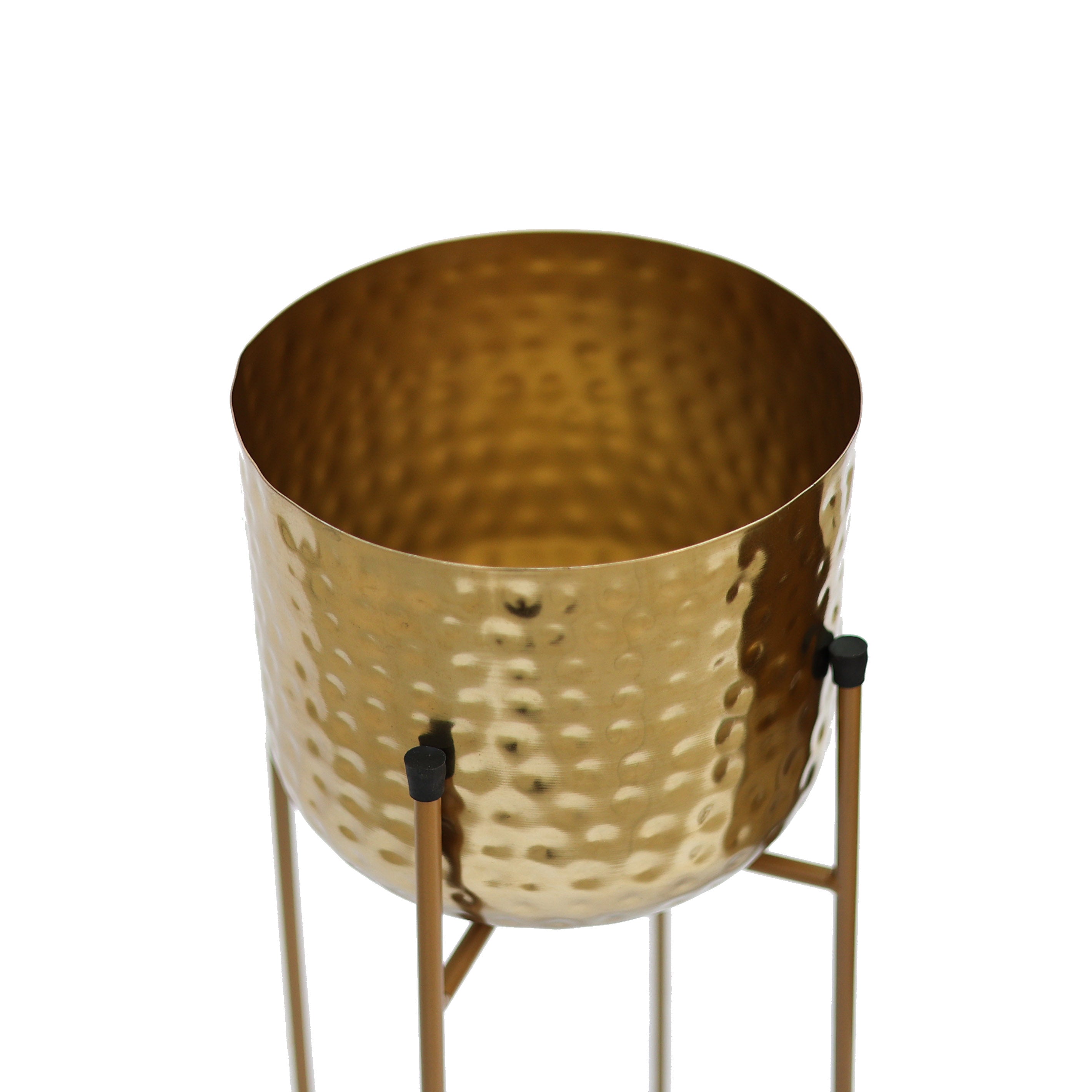 Victoria Gold Metal Ayaklı Saksı Küçük
