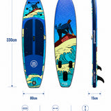 Wave Fighther Şişme SUP Board / Paddle Board 335 cm