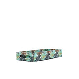 Yaprak Desenli Ahşap Tepsi Küçük Yeşil