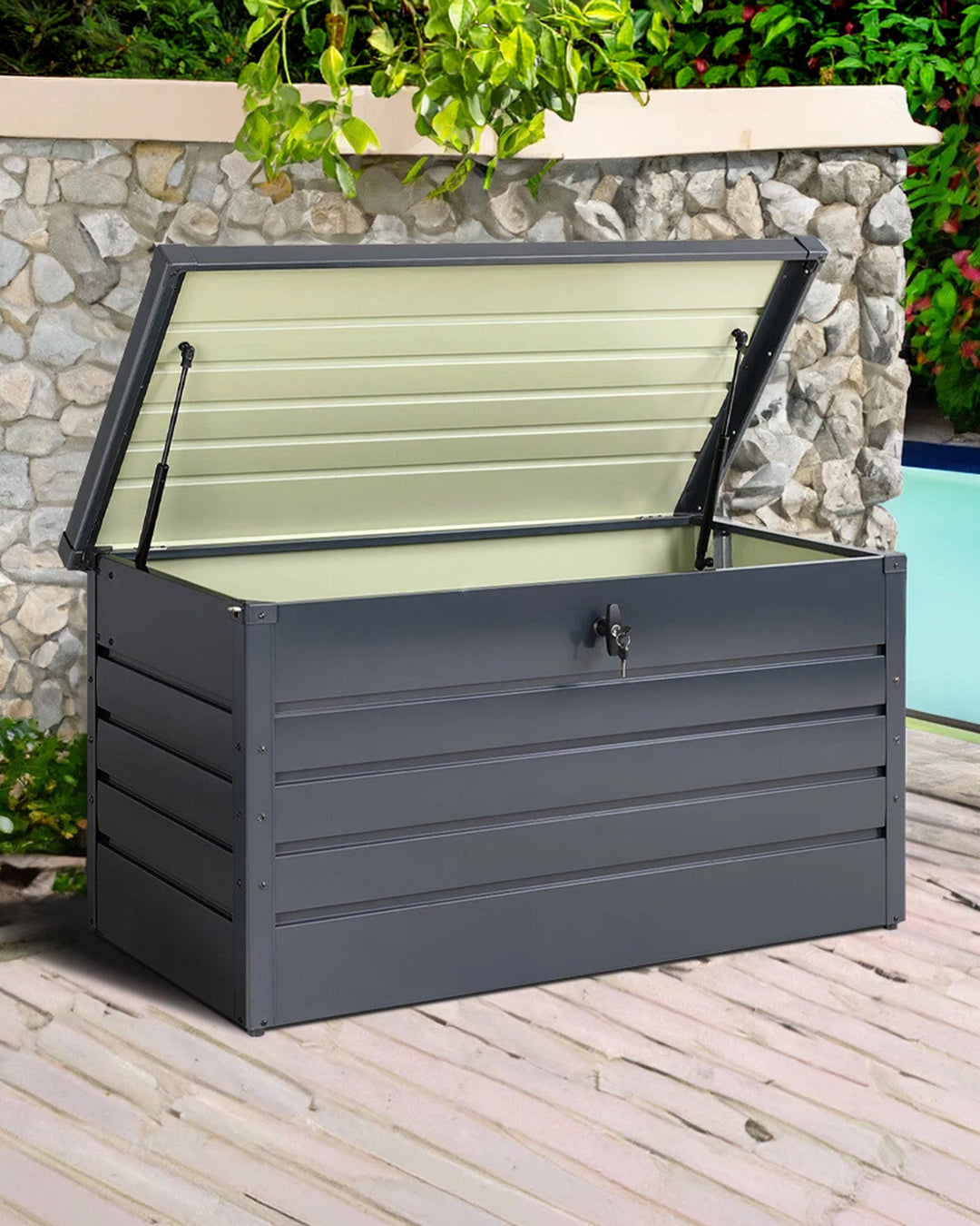 Yardbox Metal Bahçe Dolabı 350 L Antrasit