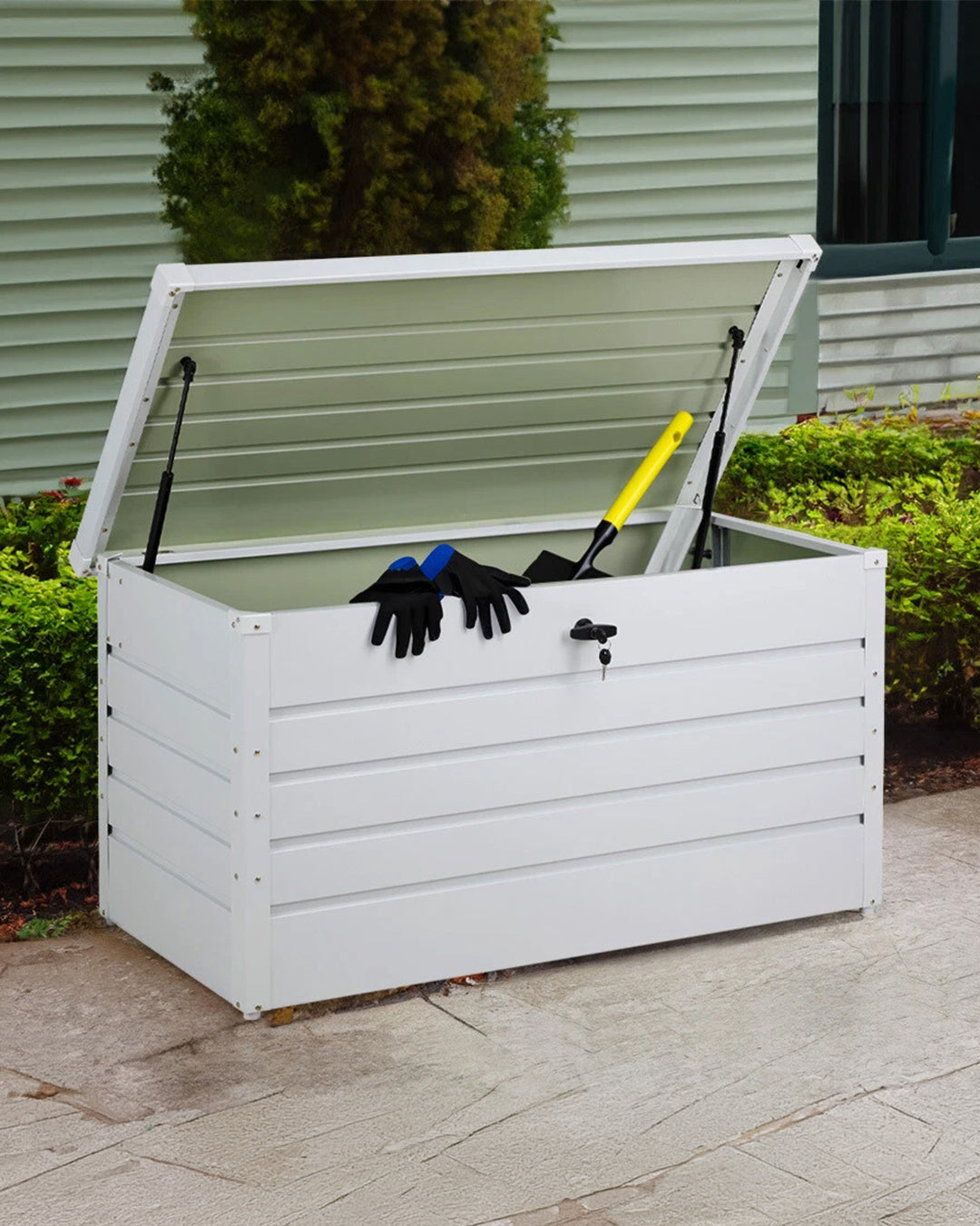 Yardbox Metal Bahçe Dolabı 350 L Beyaz