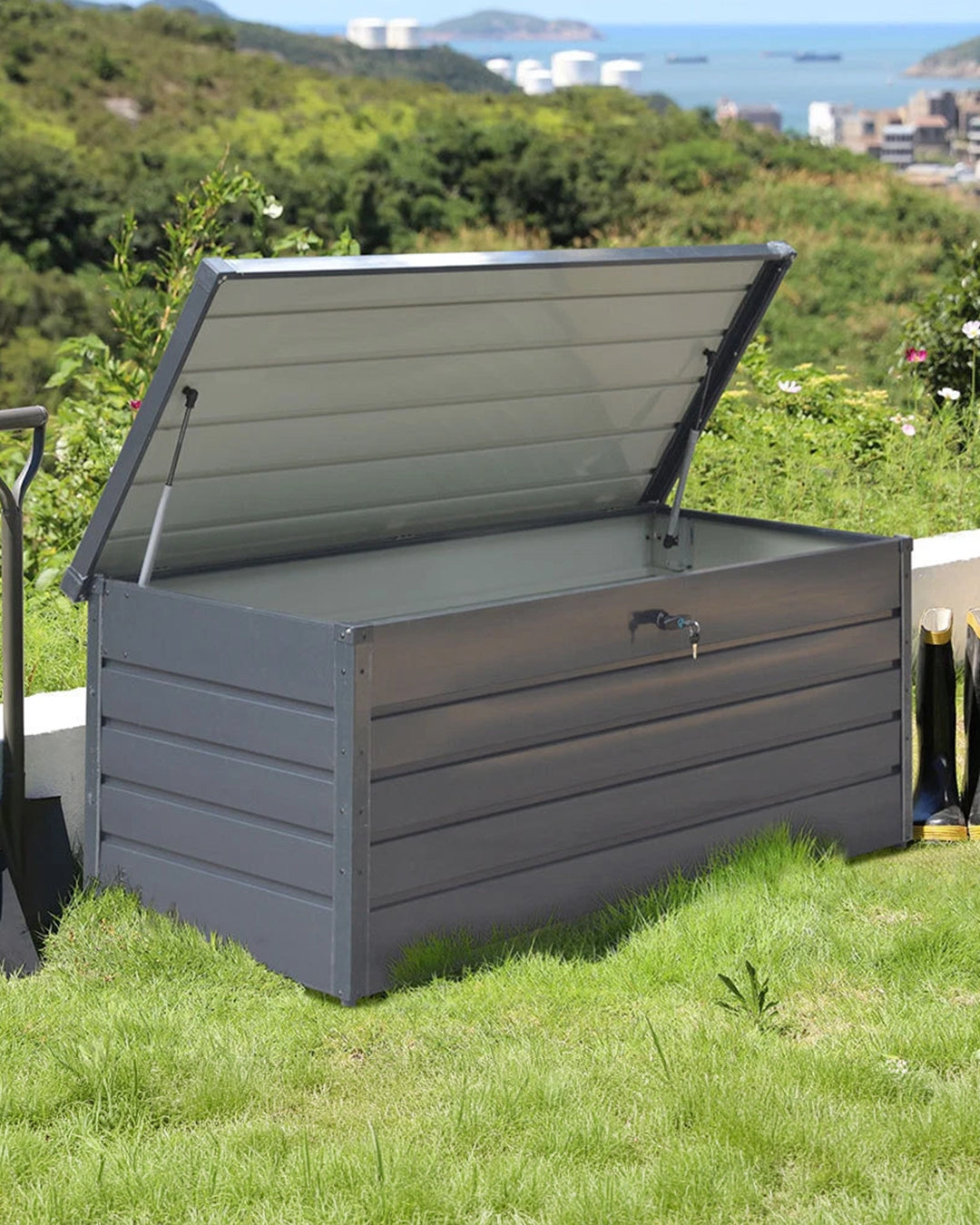 Yardbox Metal Bahçe Dolabı 650 L Antrasit