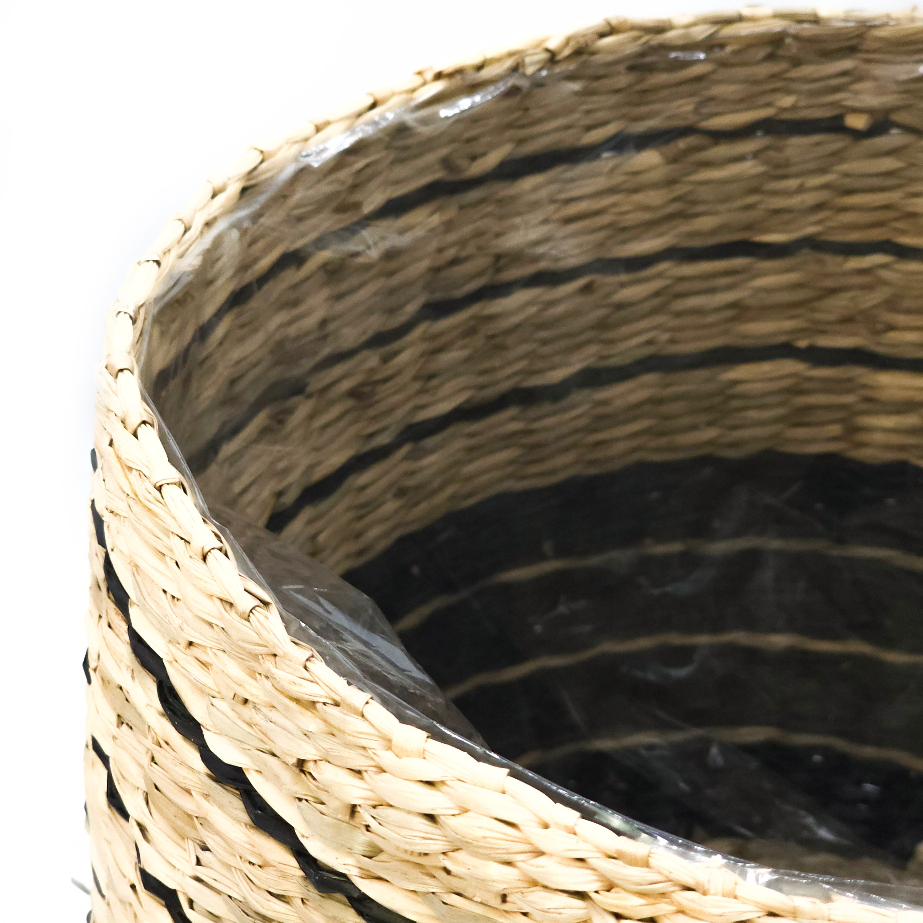 Yayvan Hasır Sepet Kahverengi