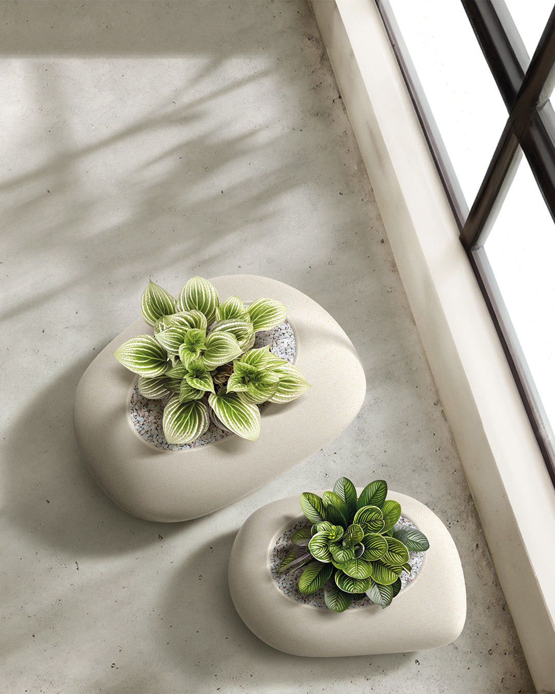 Yeke Plastik Saksı Granit Doku